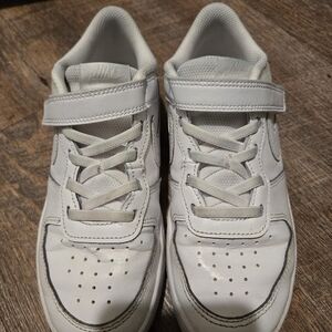 Nike Kids White Leather Sneakers